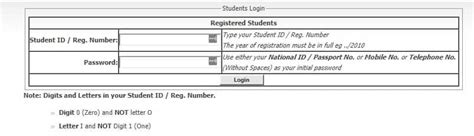 mku student portal login username
